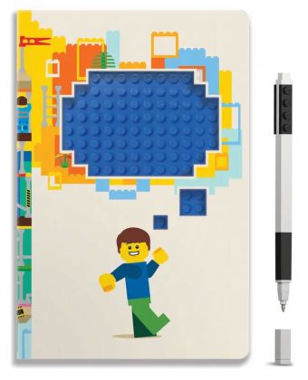 LEGO Livres 5009525 Carnet à recycler avec stylo à encre gel – Pensées