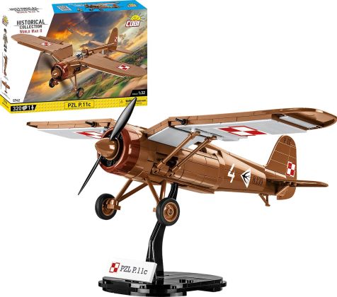 COBI Collection Historique (Historical Collection) 5742 PZL P.11c