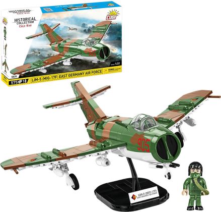 COBI Collection Historique (Historical Collection) 5825 Lim-5 ( MiG-17F ) de l'armée de l'air de l'Allemagne de l'Est