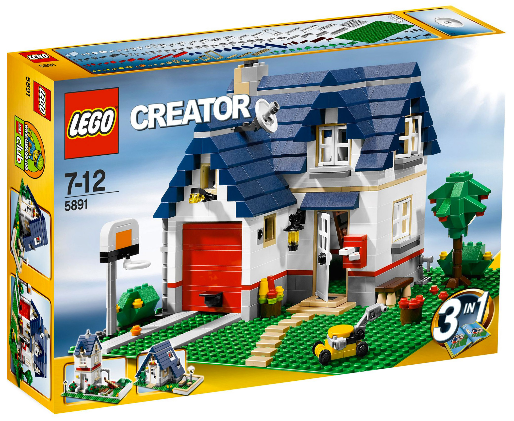 LEGO Creator 5891 pas cher, La maison de campagne jouet club playmobil 5891 prix