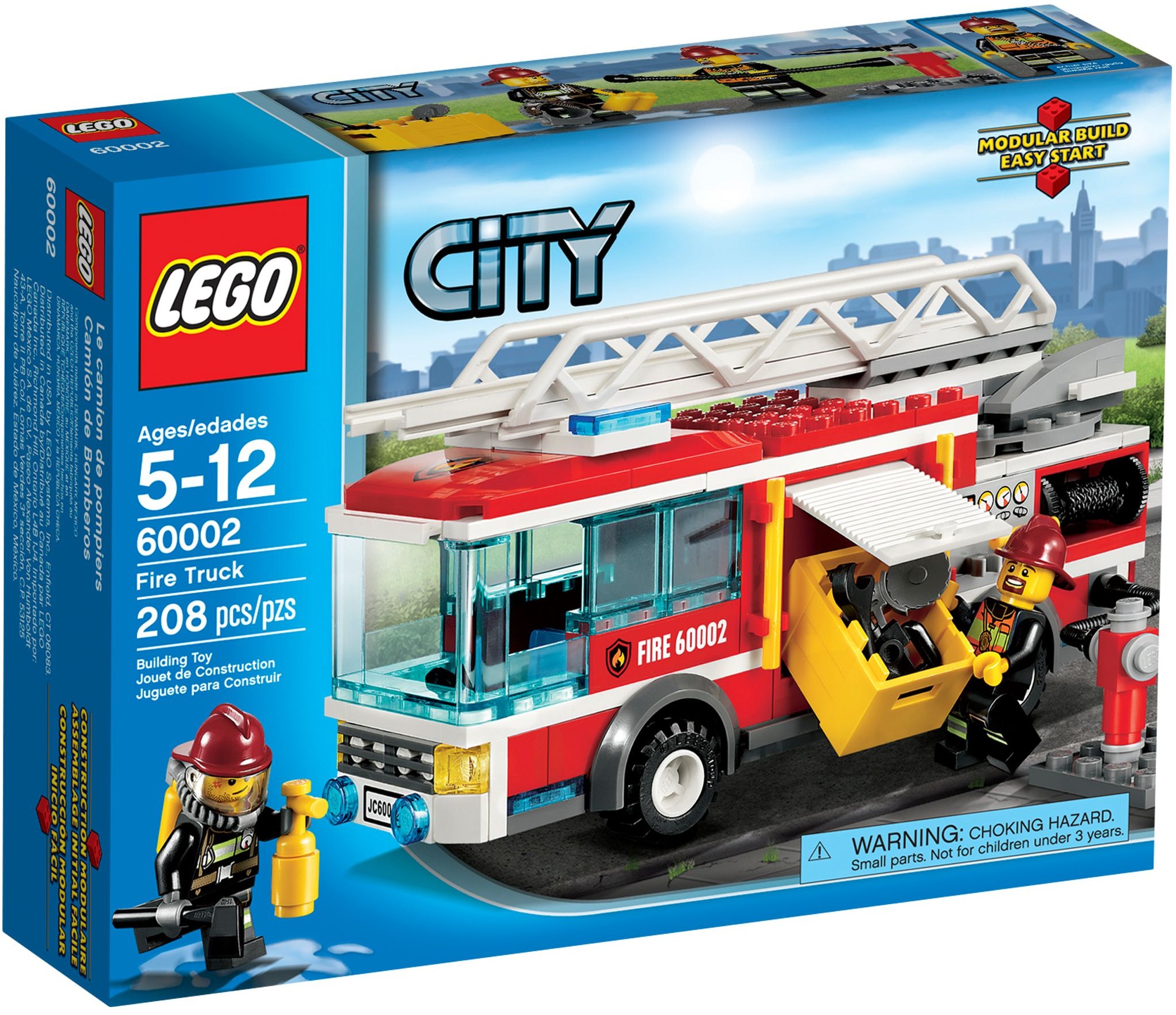 LEGO City 60002 pas cher, Le camion de pompier