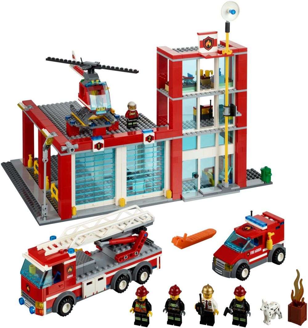 lego caserne pompier 60004