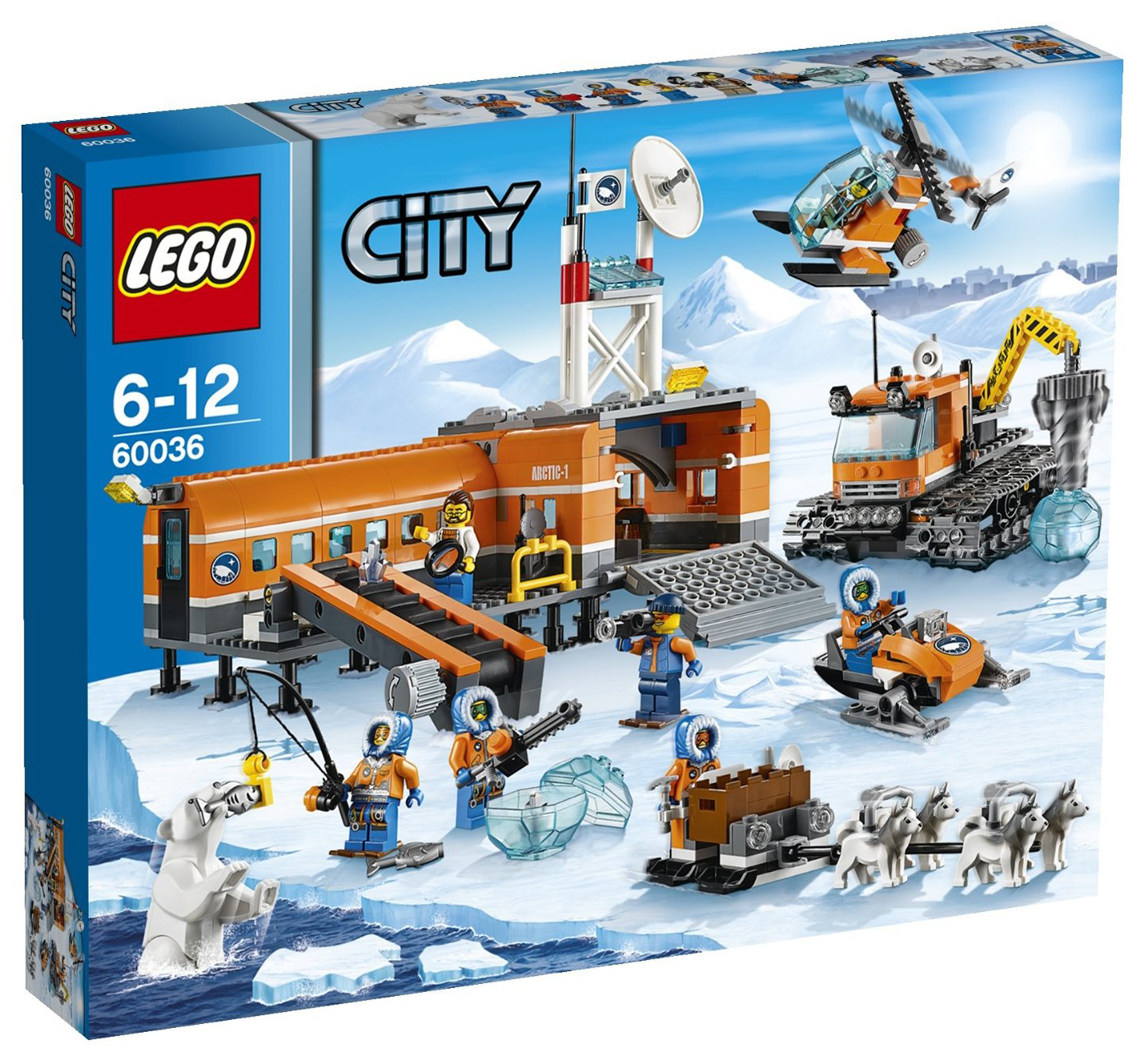 LEGO City 60036 pas cher, Le camp de base arctique