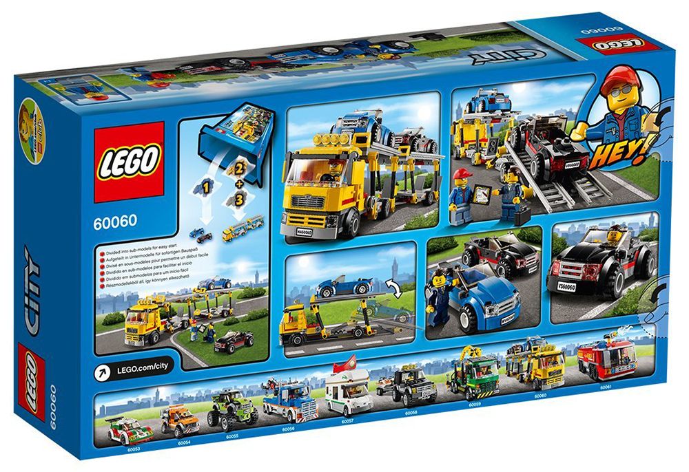 LEGO City 60060 pas cher, Le camion de transport de voitures