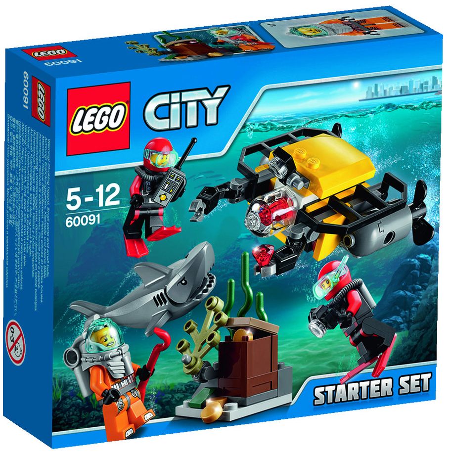 LEGO City 60091 pas cher, Ensemble de démarrage sous-marin