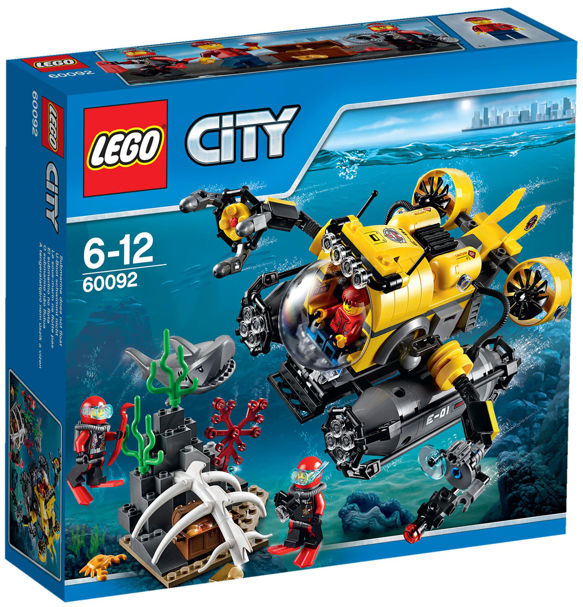 LEGO City 60091 pas cher, Ensemble de démarrage sous-marin