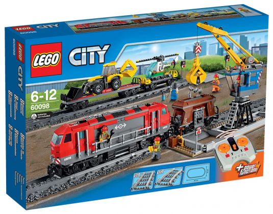 LEGO City 60098 Le train de marchandises rouge