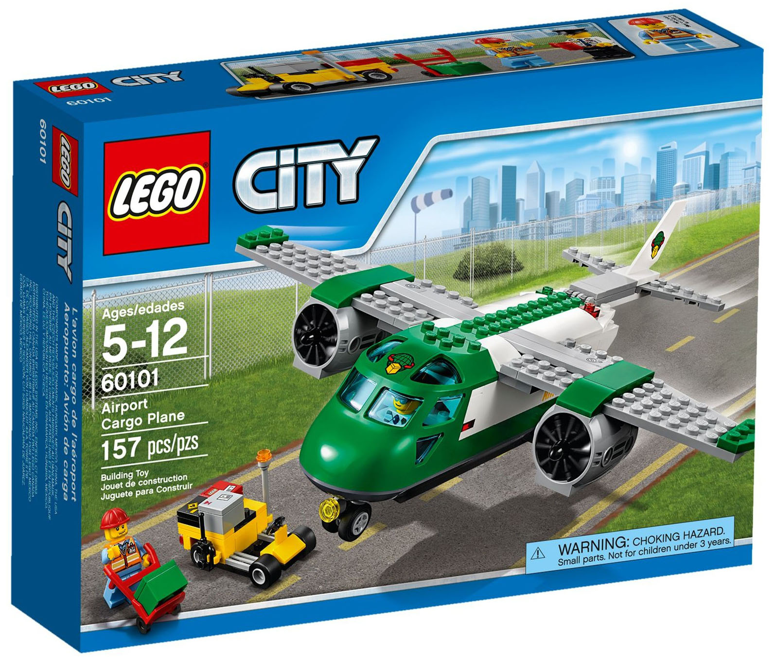 LEGO City 60101 pas cher, L'avion cargo