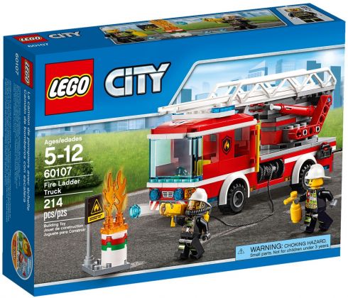 LEGO City 60107 Le camion de pompiers avec échelle