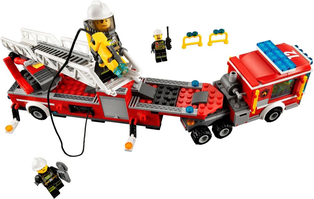 LEGO City 60112 pas cher, Le grand camion de pompiers