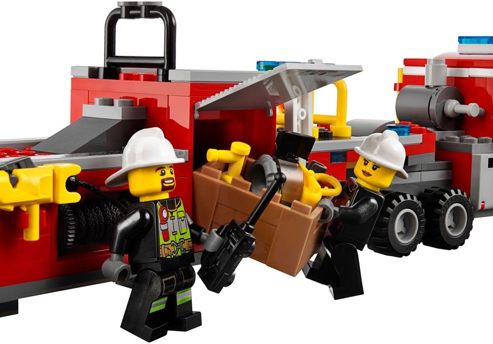 LEGO City 60112 pas cher, Le grand camion de pompiers