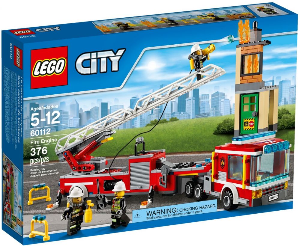 LEGO City 60112 pas cher, Le grand camion de pompiers