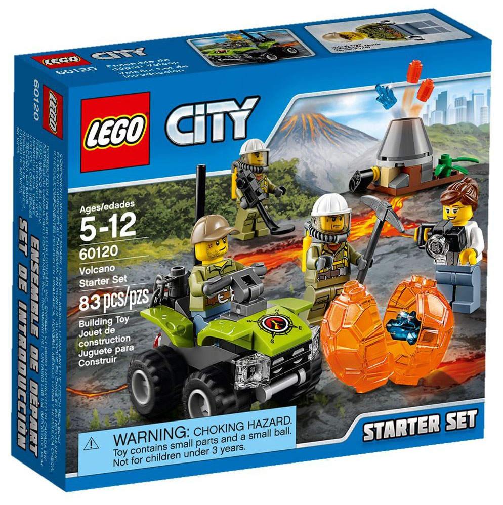 LEGO City 60120 pas cher, Ensemble de démarrage du volcan