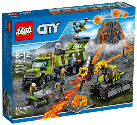LEGO City 60124 La base d'exploration du volcan