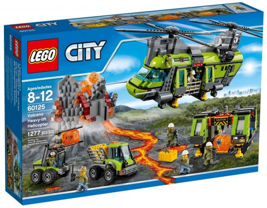 LEGO City 60125 L'hélicoptère de transport du volcan