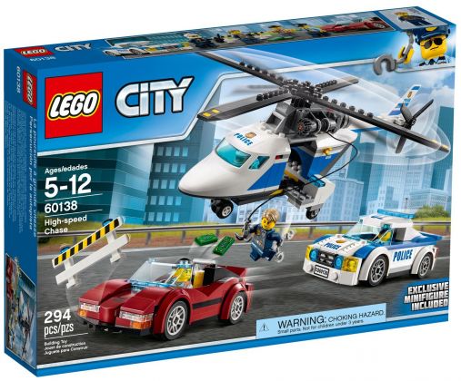 LEGO City 60138 La course-poursuite en hélicoptère