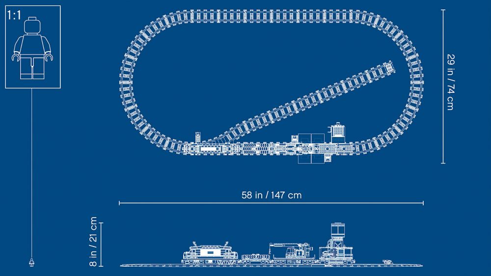 Le train de marchandises télécommandé