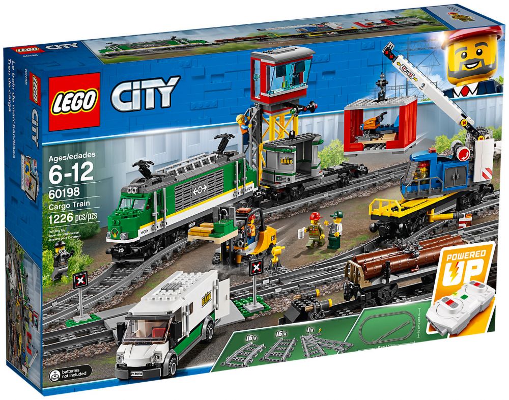 LEGO City 60198 pas cher, Le train de marchandises télécommandé