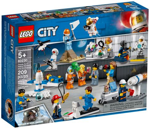 LEGO City 60230 Ensemble de figurines : la recherche et le développement spatiaux