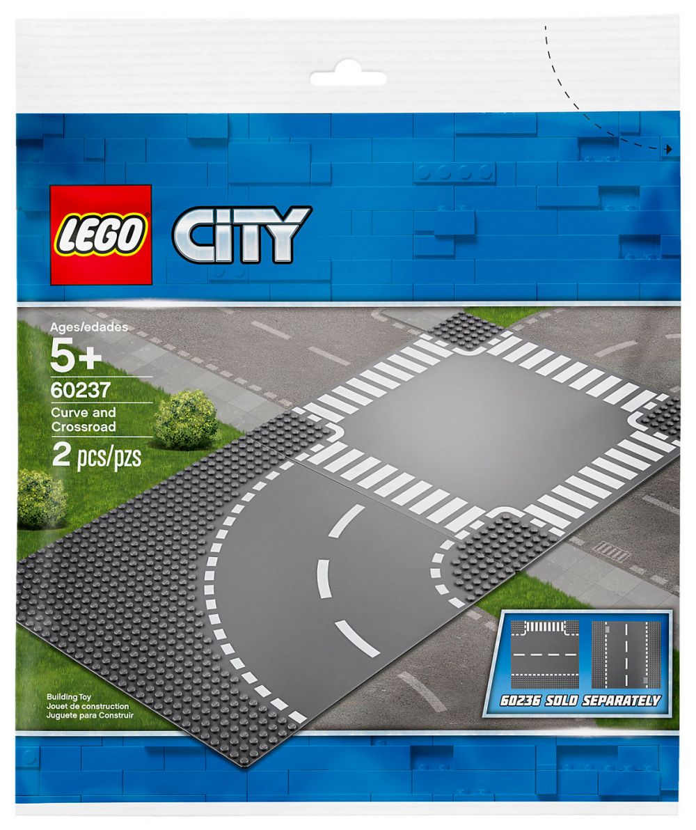 LEGO City 60237 pas cher, Virage et carrefour
