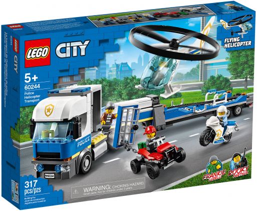 LEGO City 60244 Le transport de l'hélicoptère de la police