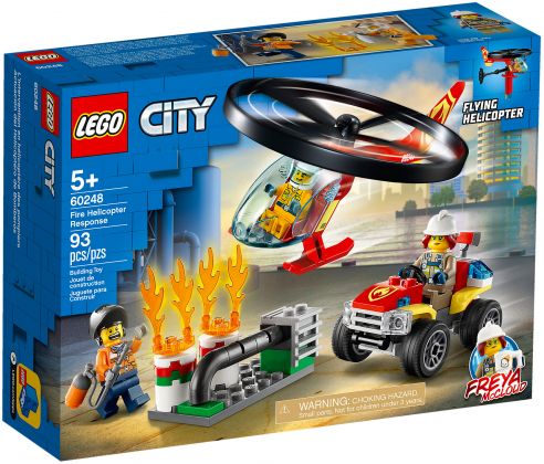 LEGO City 60248 L'intervention de l'hélicoptère des pompiers