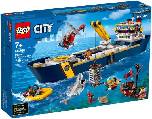 LEGO City 60266 Le bateau d'exploration océanique