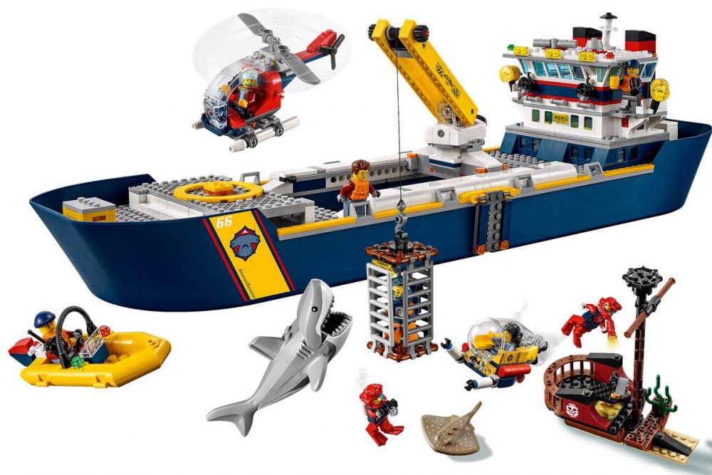 LEGO® City 60095 Le Bateau d'Exploration Sous-Marin - Cdiscount Jeux -  Jouets