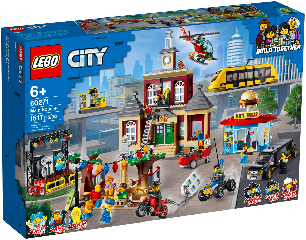 LEGO City 60271 pas cher, La place du centre-ville