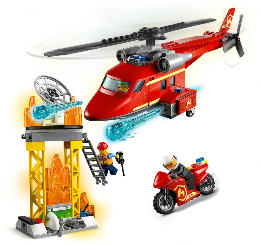 LEGO City L'Hélicoptère de Secours des Pompiers 60281 LEGO : la boîte à  Prix Carrefour