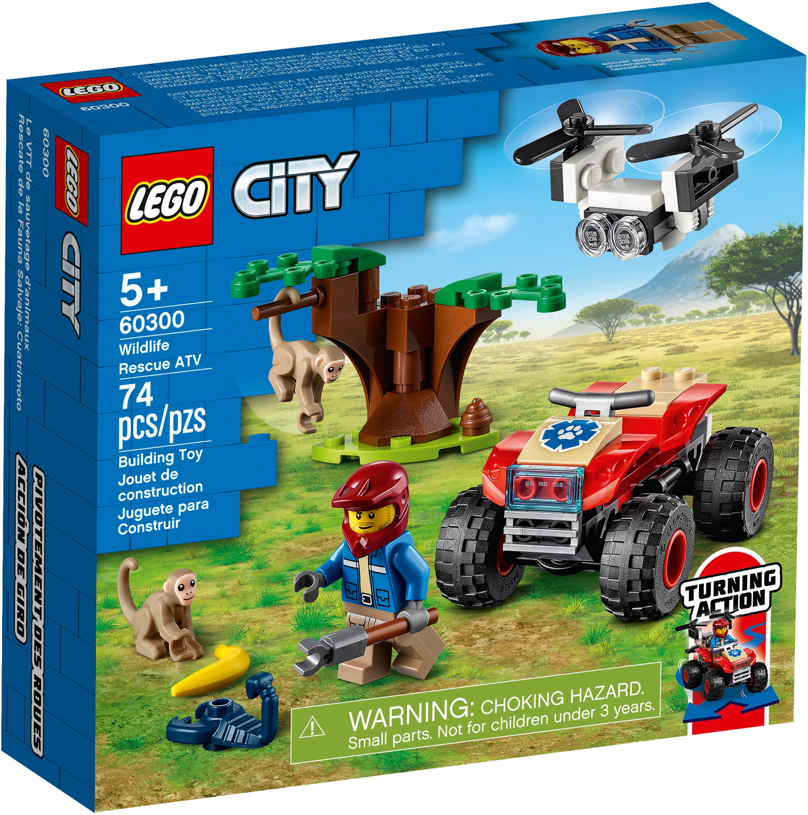 Le tout-terrain de sauvetage des animaux sauvages 60301 | City