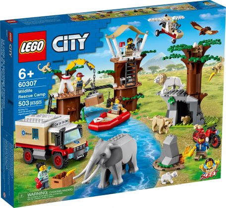 LEGO City 60307 Le camp de sauvetage des animaux sauvages
