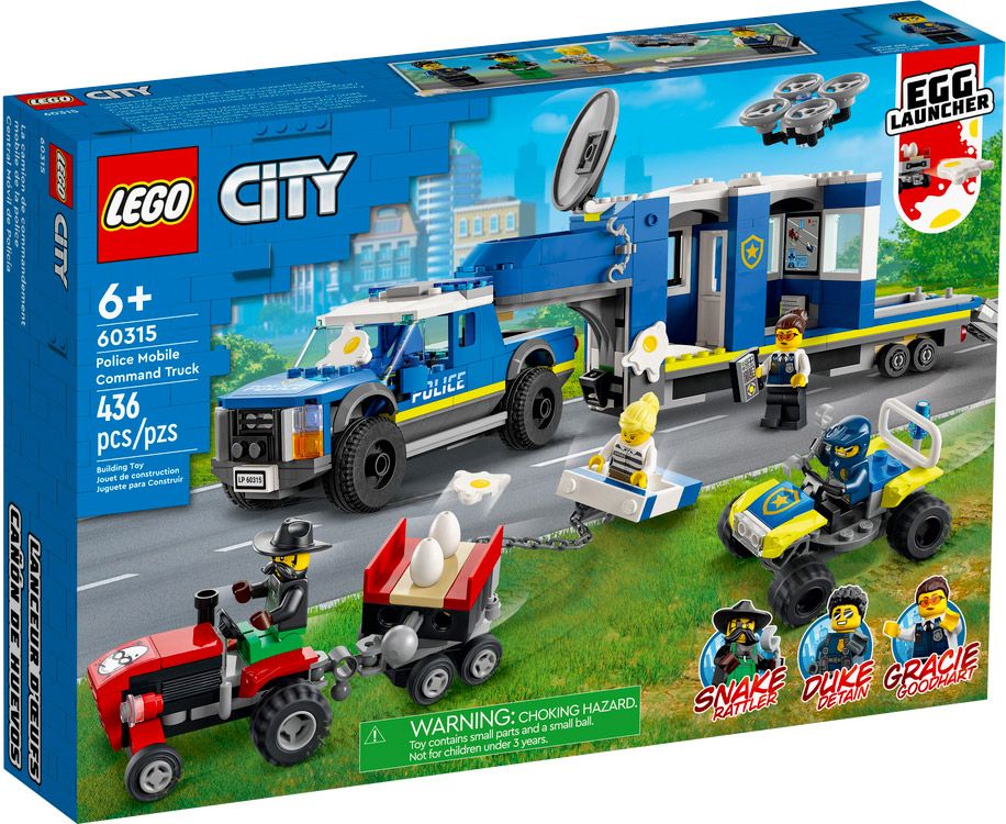 LEGO City 60315 pas cher, Le camion de commandement mobile de la police