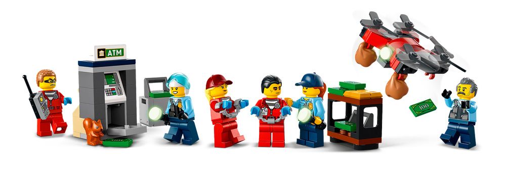 LEGO® 60317 City La Course-Poursuite de La Police à La Banque