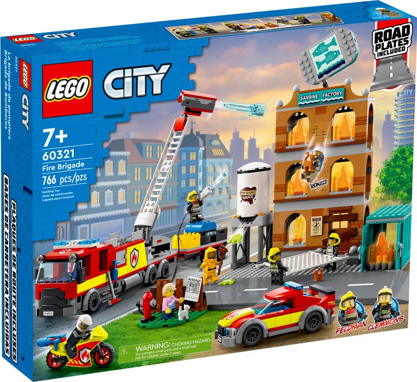 LEGO City 60321 pas cher, La brigade des pompiers