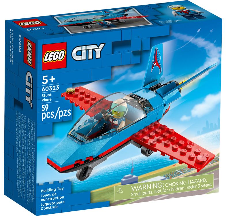 LEGO City 60323 pas cher, L'avion de voltige