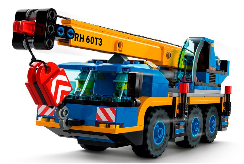 LEGO City 60324 - La Grue Mobile, Jouet Camion de Chantier, Cadeau Garçons  et Filles de 7 Ans pas cher 