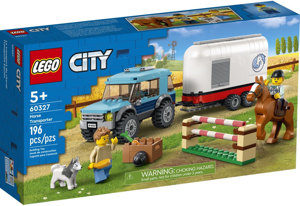 LEGO City 60327 pas cher, La remorque à chevaux