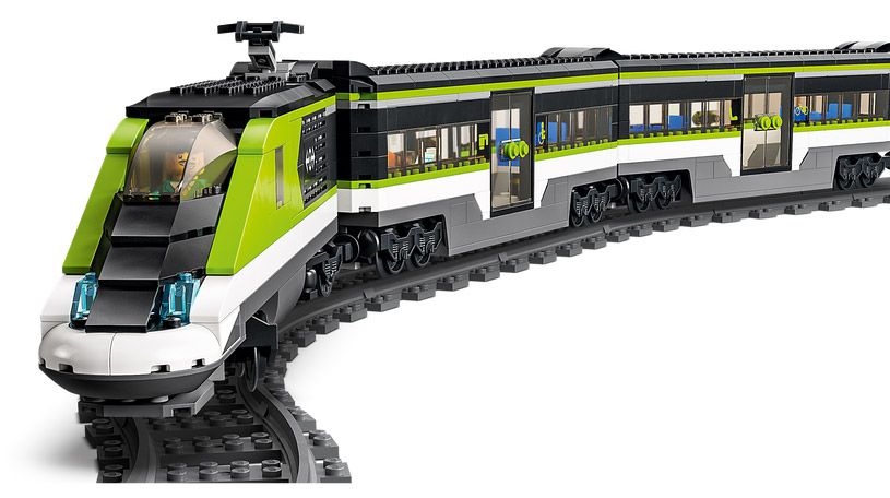 LEGO City 60337 Le Train de Voyageurs Express, Jouet Télécommandé avec  Phares Fonctionnels pas cher 