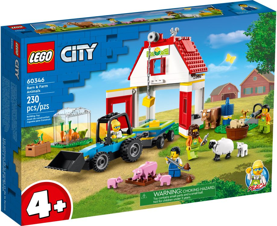 marv vegetation Forskudssalg LEGO City 60346 pas cher, La grange et les animaux de la ferme