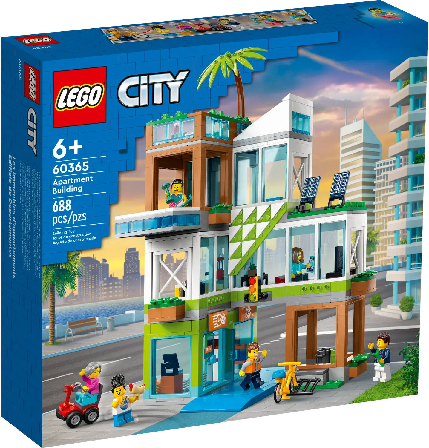 LEGO City 60365 pas cher, L'immeuble d'habitation