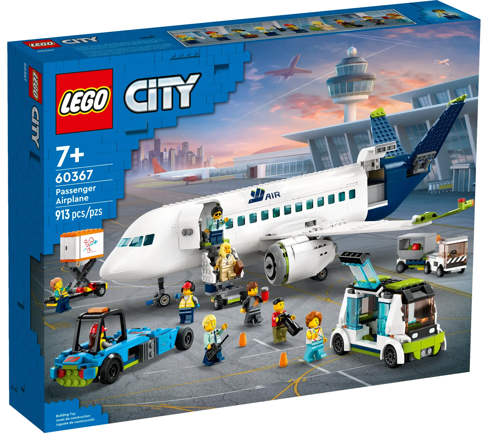 LEGO City 60367 pas cher, L’avion de ligne