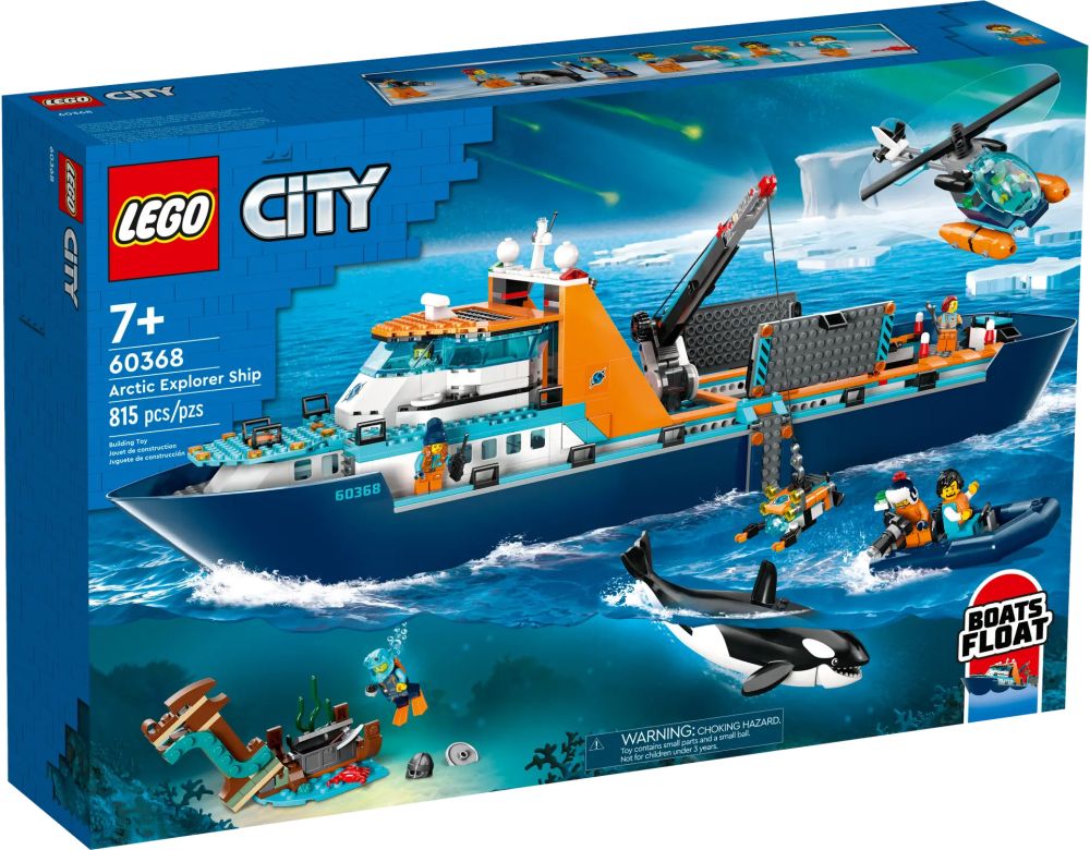 LEGO City 60368 pas cher, Le navire d'exploration arctique