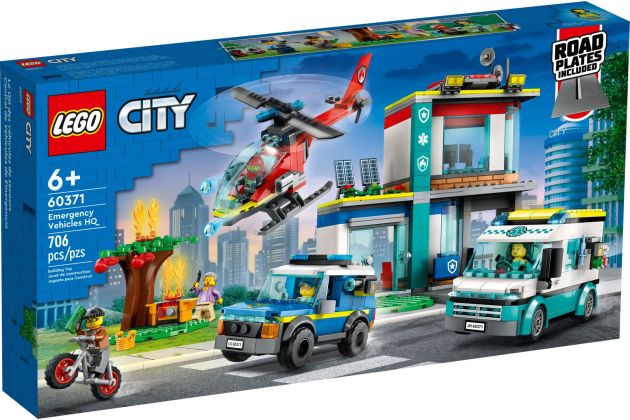 LEGO City 60371 Le QG des véhicules d’urgence