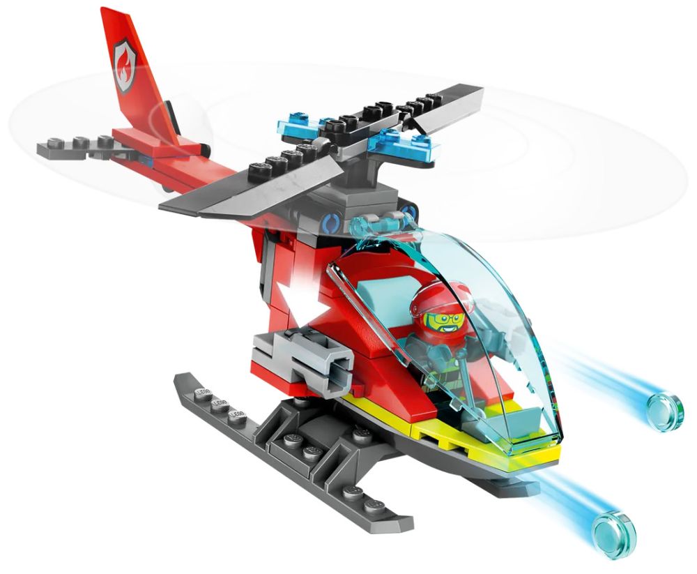 LEGO 60371 City Le QG des Véhicules d'Urgence, avec Hélicoptère de