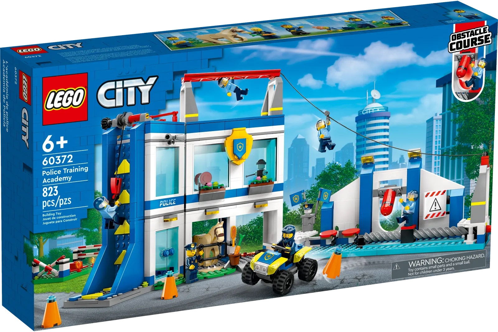 LEGO City 60372 pas cher, Le centre d'entraînement de la police