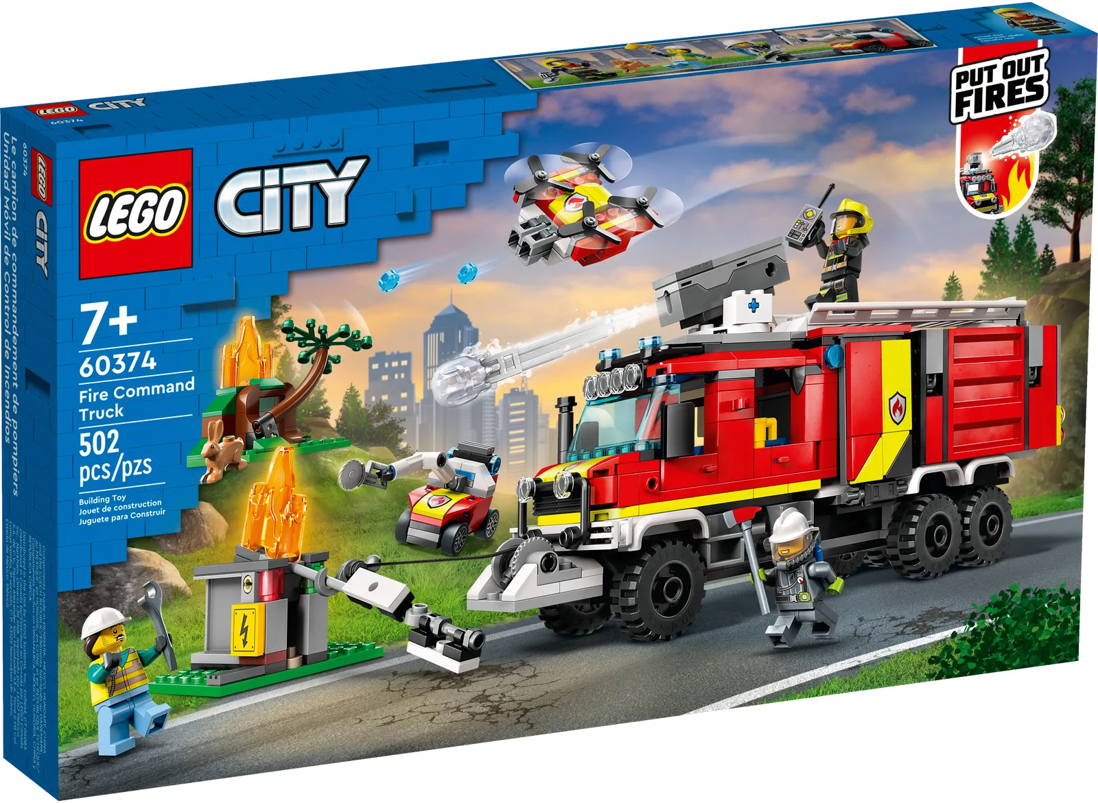 La camion d'intervention des pompiers Lego City 60374