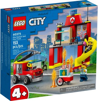 LEGO City 60375 La caserne et le camion des pompiers
