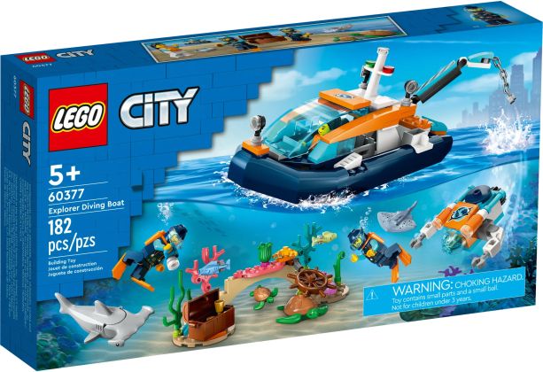 LEGO City 60377 Le bateau d’exploration sous-marine