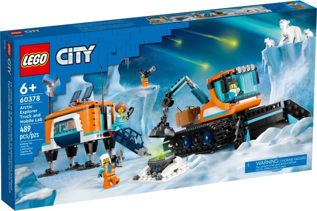 LEGO City 60378 Le camion d’exploration arctique et le laboratoire mobile